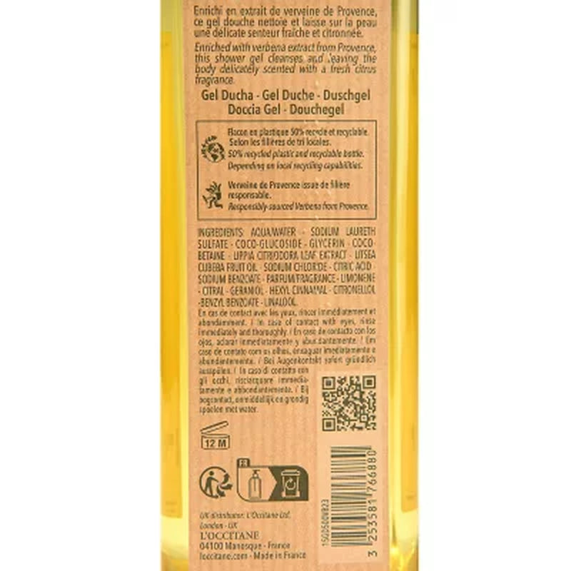 L'Occitane Verbena Shower Gel, 16.9 Oz.