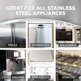 Stainless Steel Cleaner, 30 Count Cleaning Wipes, Removes Dirt, Grime, and Grease, No Streaks or Residue, Stainless Steel Polish for a Sparkling Clean and Shiny Surface, Cleaning Supplies