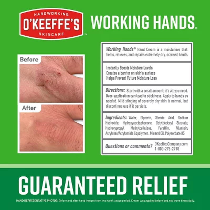 O'Keeffe'S Working Hands, 2.7 Oz., 3 Pk.