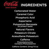 Coke Zero Sugar Diet Soda Mini Cans, 7.5 Fl. Oz., 30 Pk.