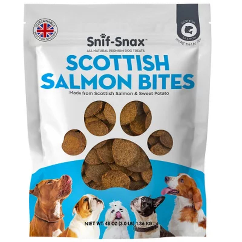 Snif-Snax Scottish Salmon Bites Dog Treats 48 Oz.