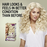 Keratin Blonde Hair Dye Platinum Blonde 001, Ultra Lightening Kit, 1 Application - Hair Bleach Enriched with Keratin, Lightens up to 9 Levels and Protects Hair from Breakage**