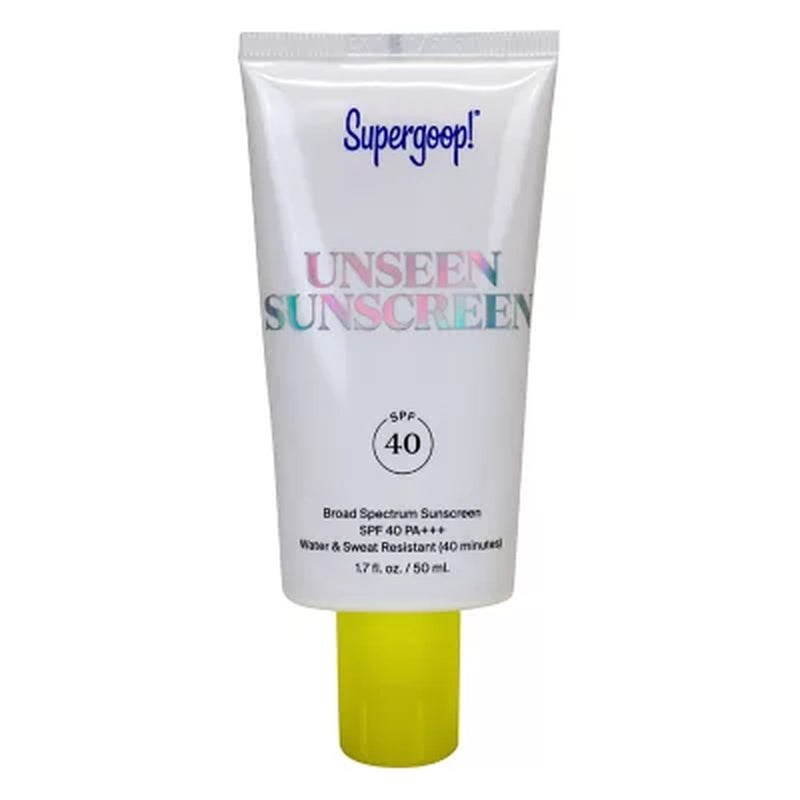 Supergoop Unseen Sunscreen, SPF 40, 1.7 Oz.