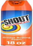 Advanced Grease Busting Foam, Laundry Stain Remover, Oil and Grease Stain Remover for Clothes Laundry; Works on Motor Oil, Bike Grease, Cooking Oil, and More! 18Oz Can