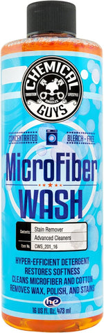CWS_201_16 Microfiber Cleaning Cloth & Car Wash Towel Concentrated Cleaning Detergent, 16 Fl Oz, Orange Scent