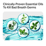 Cool Mint Antiseptic Mouthwash, Daily Oral Rinse Kills 99% of Germs That Cause Bad Breath, Plaque and Gingivitis for a Fresher, Cleaner Mouth, Cool Mint Flavor, 250 Ml/ 8.5 Fl. Oz.
