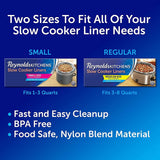 Kitchens Slow Cooker Liners, Regular (Fits 3-8 Quarts), 6 Count (Pack of 2), 12 Total