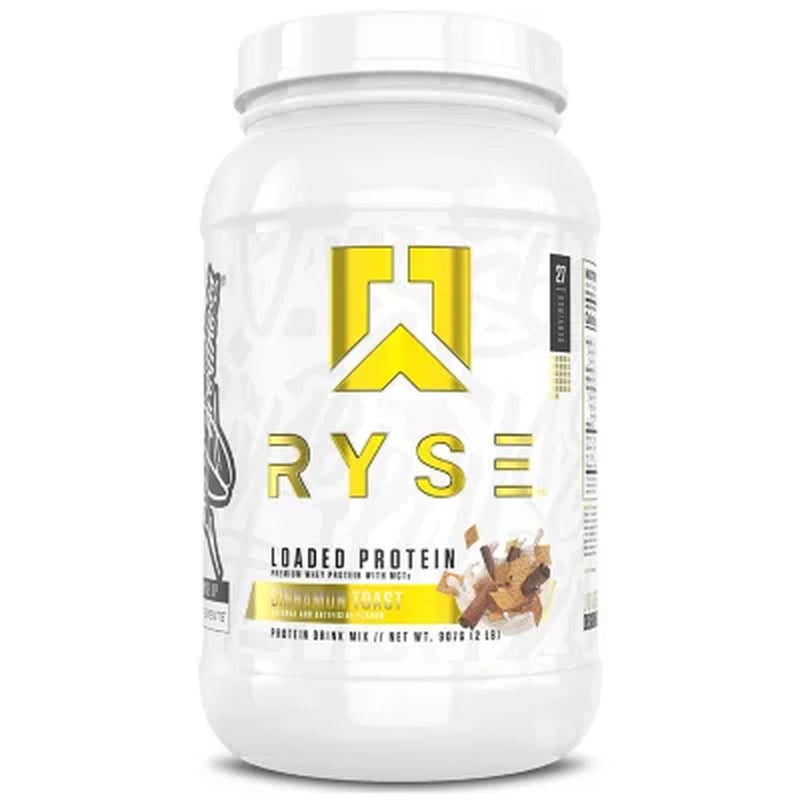 Ryse 25G Loaded Protein Powder, Cinnamon, 2 Lbs.
