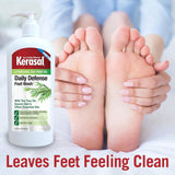 Daily Defense Foot Wash Daily Cleanser for Feet, 12 Ounce (Packaging May Vary)