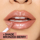 Megaslicks Lip Gloss, Ultra-Glossy, Vitamin-E Enriched, Ultra-Gloss High Shine Moisturizing, Cruelty-Free & Vegan - Rasp-Berry Voice