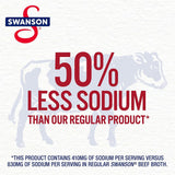 Swanson 100% Natural Lower Sodium Beef Broth, 32 Oz Carton