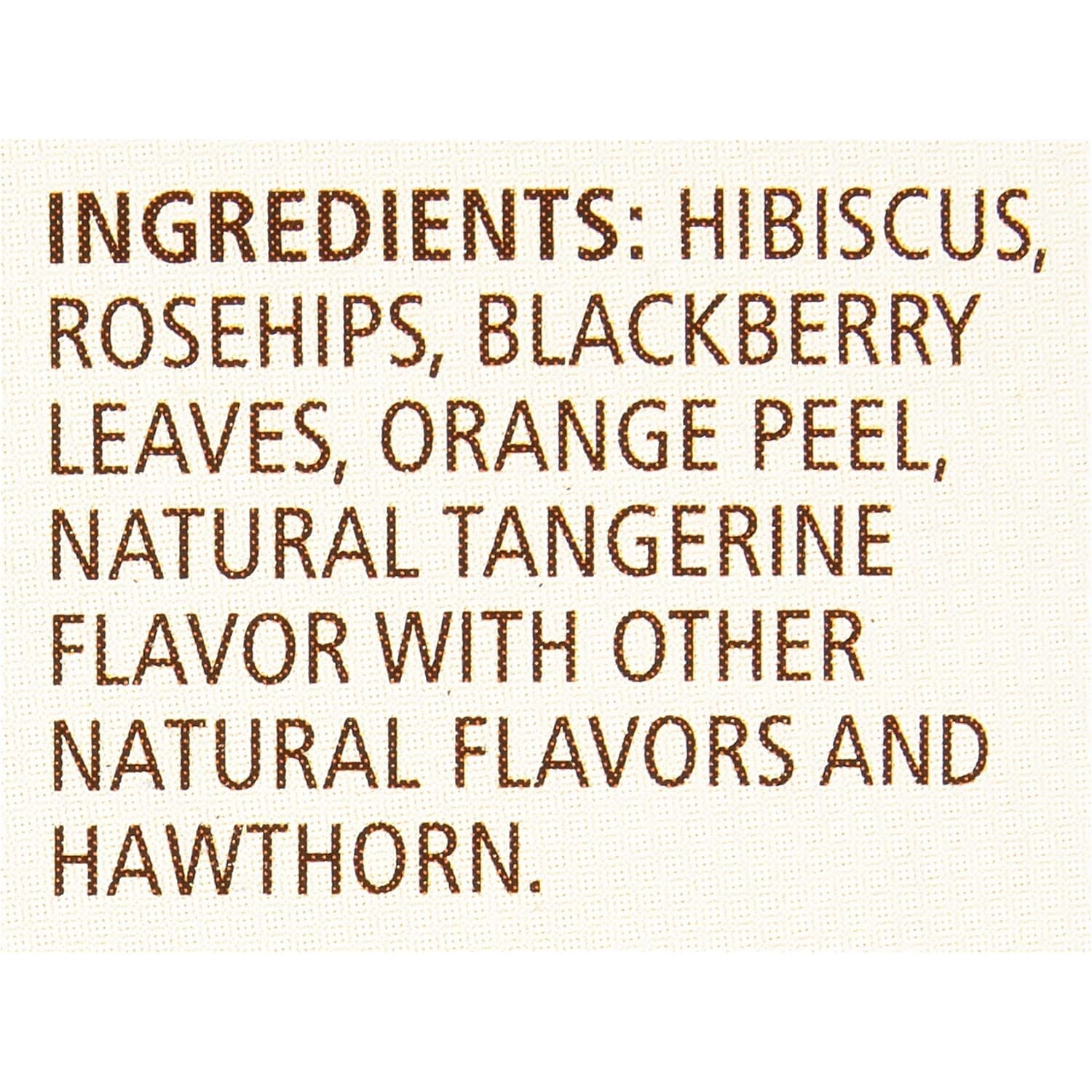Tangerine Orange Zinger Herbal Tea, Caffeine Free, 20 Tea Bags Box