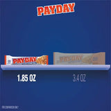 PAYDAY Peanut Caramel Candy, 1.85 Oz., 24 Pk.