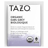 Organic Earl Grey Tea Bags, Black Tea with Caffeine, 16 Total Tea Bags