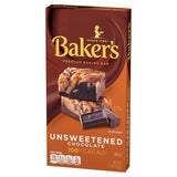 Baker'S Unsweetened Chocolate Premium Baking Bar with 100 % Cacao (4 Oz Box)
