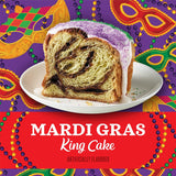 Mardi Gras King Cake Flavored 12 Ounces, Medium Roast Ground Coffee, 12 Ounce Bag (Pack of 1)