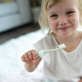Infant-To-Toddler Toothbrush, Soft and Safe Baby Training Brush, Elephant, Mint, 0-3 Years (Styles May Vary)