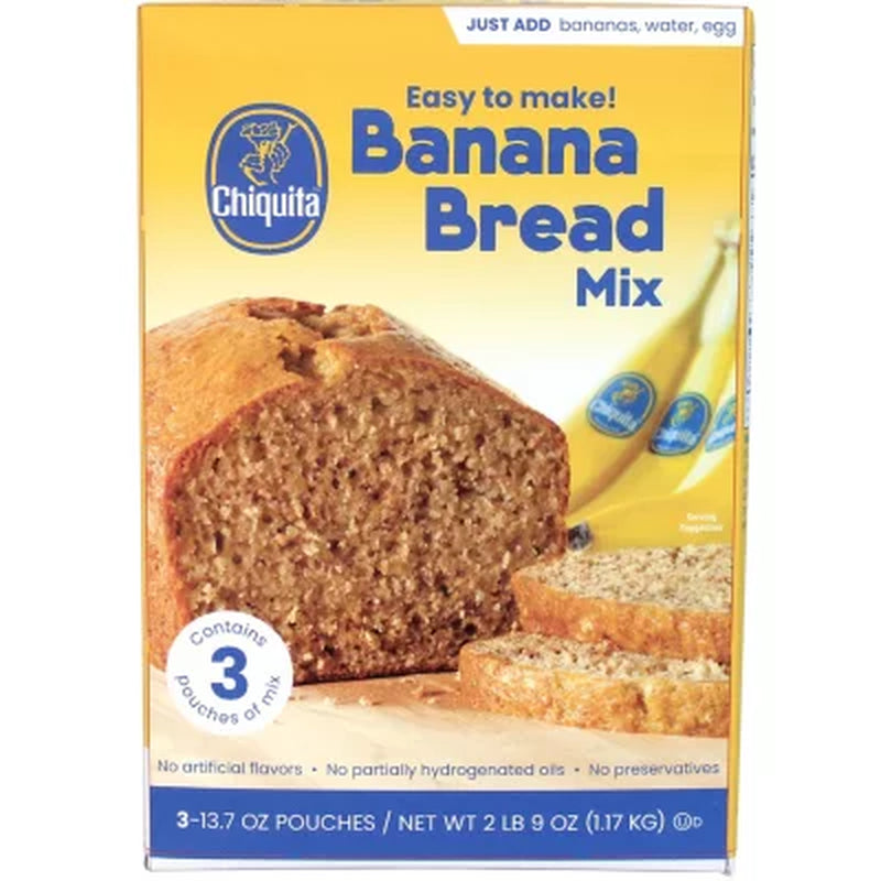 Chiquita Banana Bread Mix, 13.7 Oz., 3 Pk.