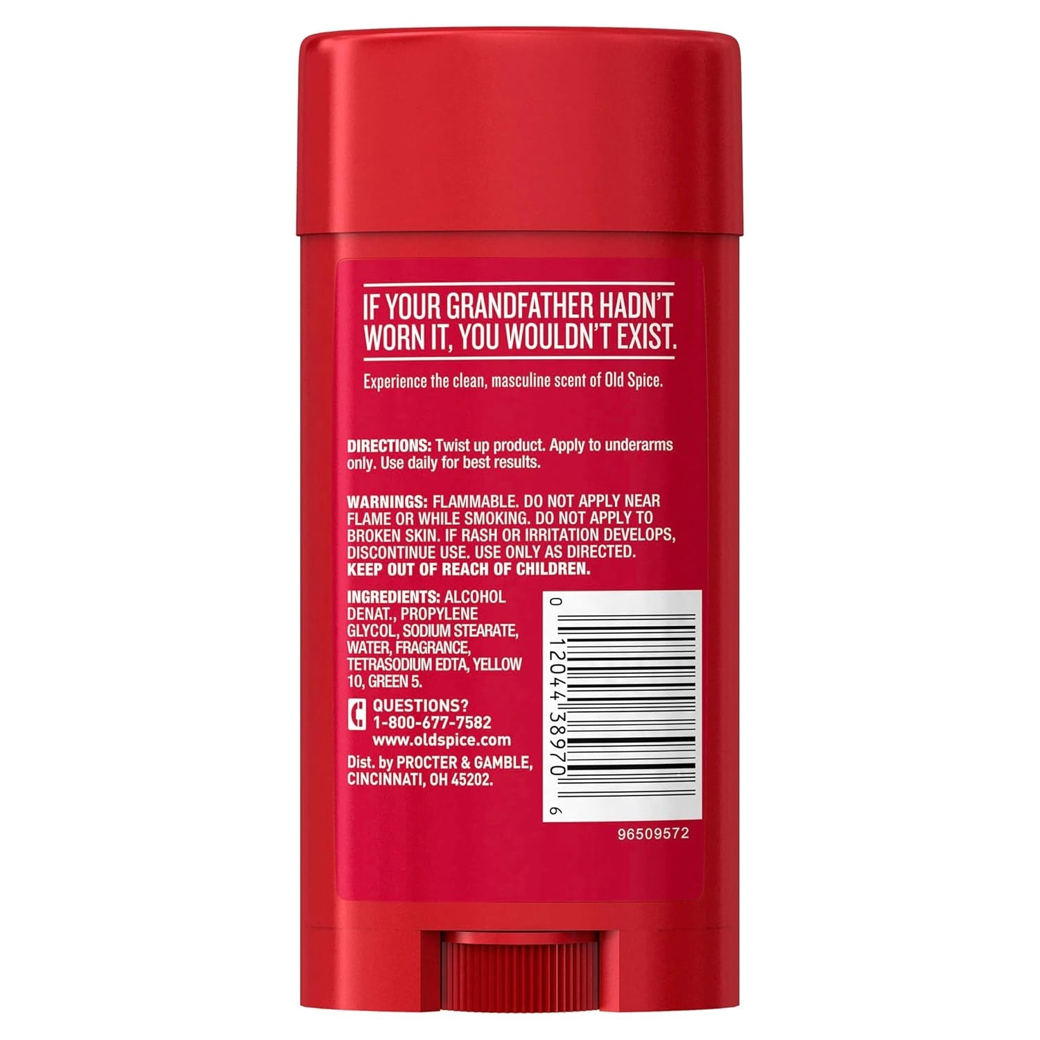 Classic Deodorant for Men, 24Hr Sweat & Odor Protection, Long Lasting Freshness, Clean & Masculine Fragrance, Original Scent, 3.25 Oz