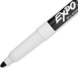 Dry Erase Markers, Low Odor Ink, Black, Fine Tip, 12 Count - Easily Erases, Vibrant Ink, Ideal for Classroom, Back to School Supplies, Teachers, Office, Whiteboard & Home