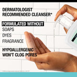 Fragrance Free Ultra Gentle Foaming Daily Cleanser, Hydrating Face Wash for Sensitive Skin, Removes Makeup & Gently Cleanses without over Drying, Hypoallergenic, 5.8 Fl. Oz