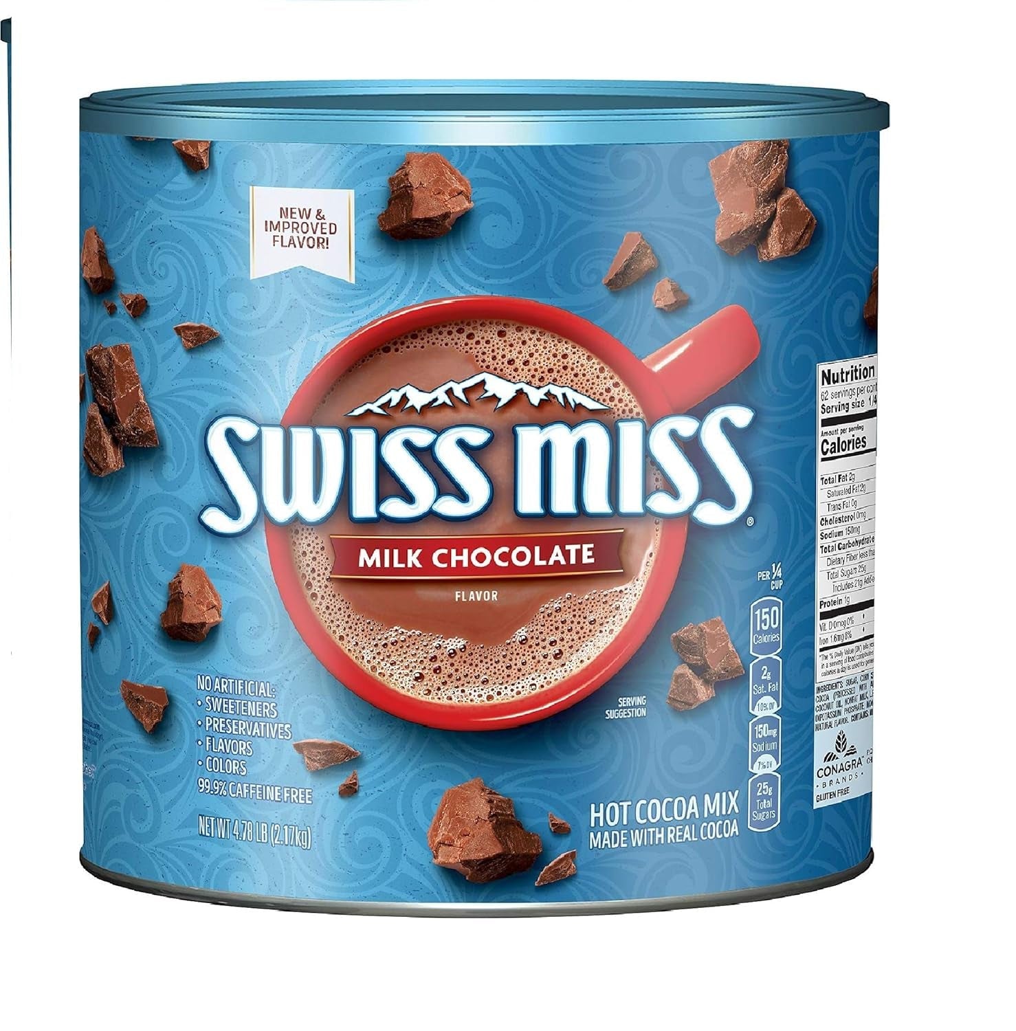 Milk Chocolate Flavor Hot Cocoa Mix Canister, 76.55 Oz.