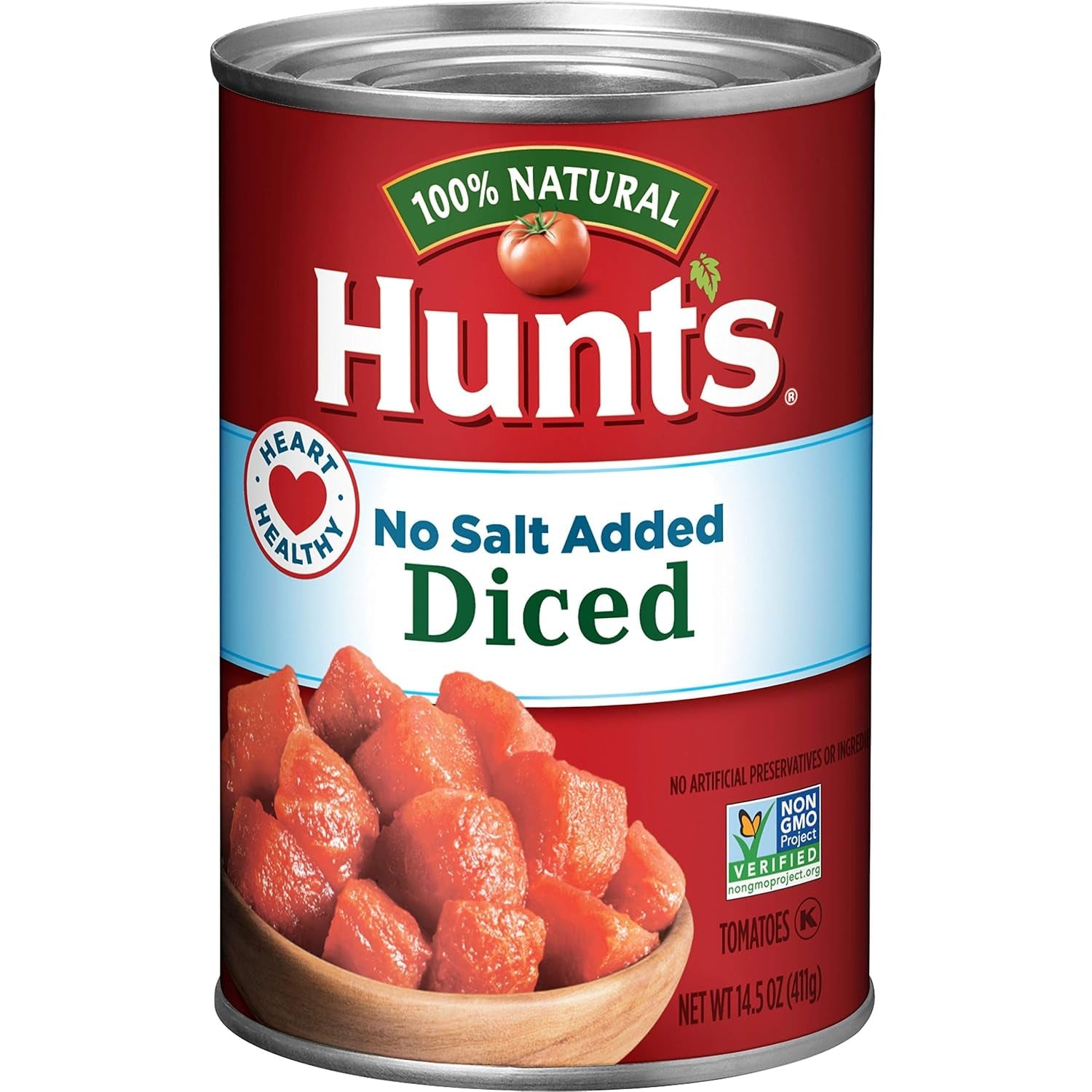 Diced Tomatoes No Salt Added, 14.5 Oz.