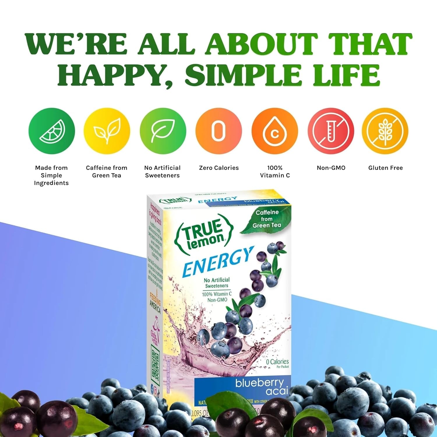True Lemon Energy Blueberry Acai 6 Count