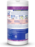Disinfectant Wipes, Multi-Surface Antibacterial Wipes for Disinfecting, Cleaning Supplies for Home, Bathroom, Kitchen, & Electronics, Lavender & Cotton Blossom Scent, 80 Count