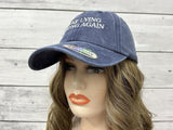 Embroidered Make Lying Wrong Again Hats for Women & Men, Navy Blue Adjustable Baseball Cap Snap Back Cotton Embroidery Dad Hat