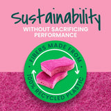 Gentle Clean Delicate Scrub Sponges, for Washing Dishes and Cleaning Kitchen, 3 Scrub Sponges