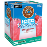 Iced Refreshers, Strawberry Açaí Flavor, Keurig Single Serve K-Cup Pods, 20 Count