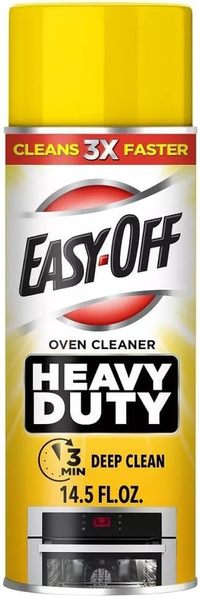 Heavy Duty Oven Cleaner, Destroys Tough Burnt on Food and Grease, Lemon Scent, 14.5 Oz Can