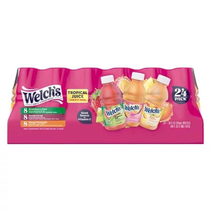 Welch'S Tropical Drink Juice Variety Pack, 10 Fl. Oz., 24 Pk.