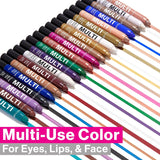 Color Icon Cream Eyeliner Eyeshadow Multi-Stick, Moisturizing, Nourishing Velvety Cream-To-Powder Buildable & Blendable Formula, Cruelty-Free & Vegan - Snowy Skies