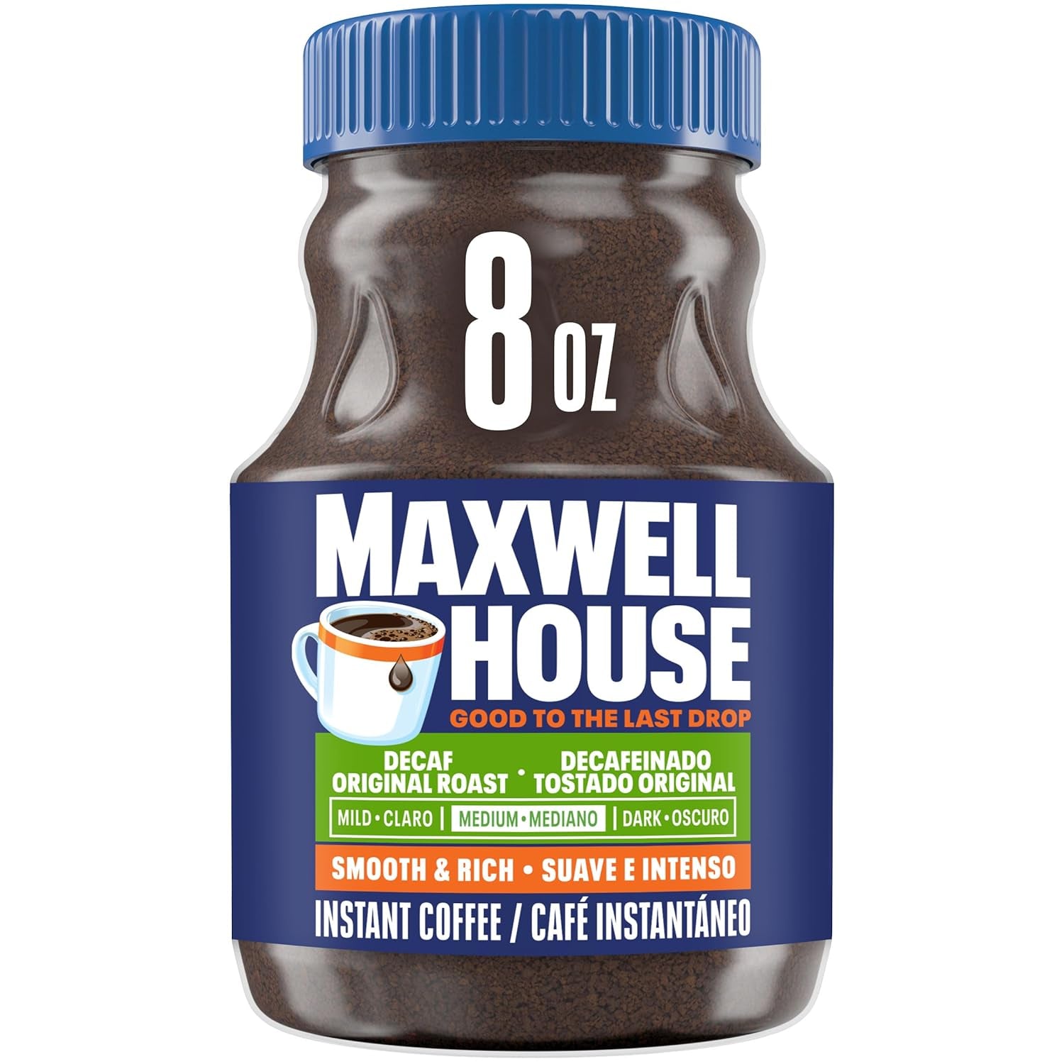 Original Roast Decaffeinated Instant Coffee, 8 Oz Jar