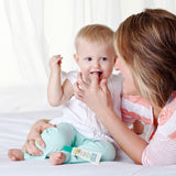 Baby Toothpaste Naturally Inspired with Citroganix and Silicone Finger Gum Massager, Vanilla Milk Flavor