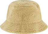 Women's Bucket Hat,, Faux Sherpa Packable Travel, Wide Brim Summer Hat