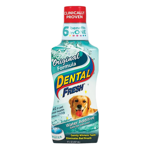Water Additive for Dogs, Original Formula, 8Oz – Cat & Dog Breath Freshener and Teeth Cleaning for Dental Care for Pets – Add to Water