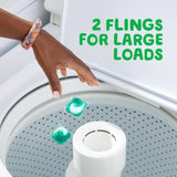 Flings! Laundry Detergent Soap Pacs HE Compatible 60 Ct Long Lasting Scent Island Fresh