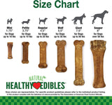 Healthy Edibles Natural Dog Chews Long Lasting Roast Beef, Chicken & Bacon Flavor Treats for Dogs, Small/Regular (3 Count)