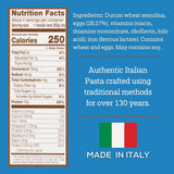 Egg Pappardelle No. 101 Pasta, 8.8 Oz, Authentic, Slow Dried, Made with Cage Free Eggs & Durum Wheat, Versatile Pasta for Sauces & Recipes, Made in Italy