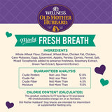 Wellness Minty Fresh Breath Dog Biscuits, Natural, Training Treats, Spearmint, Parsley, Oats, & Chicken Flavor, Mini Size, (20 Ounce Bag)