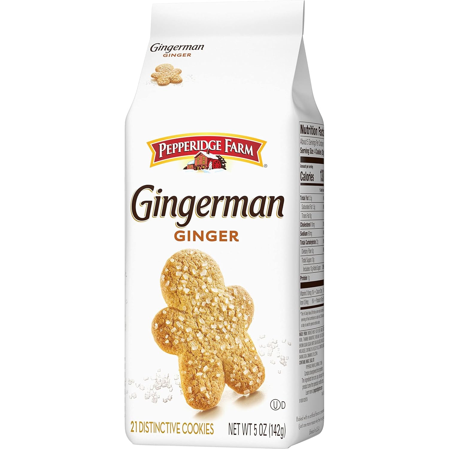 Gingerman Cookies, 21 Ginger Cookies, 5 Oz. Bag