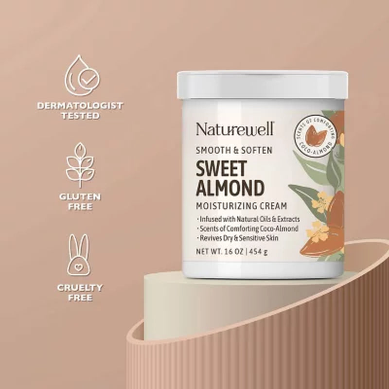Naturewell Sweet Almond Moisturizing Cream, 16 Oz., 2 Pk.
