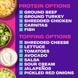 Cheesy Double Decker Taco Dinner Kit with 6 Soft Tortillas, 6 Crunchy Taco Shells, Velveeta Cheese Sauce & Seasoning, 14 Oz Box