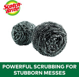Stainless Steel Scrubber, Dish Scrubbers for Cleaning Kitchen and Household, Dishes, 3
