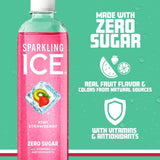 , Kiwi Strawberry Sparkling Water, Zero Sugar Flavored Water, with Antioxidants and Vitamins, Zero Sugar, 17 Fl Oz Bottles (Pack of 12)