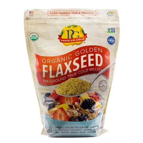 Premium Gold Organic Golden Flaxseed, 4 Lbs.
