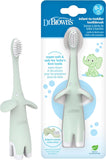 Infant-To-Toddler Toothbrush, Soft and Safe Baby Training Brush, Elephant, Mint, 0-3 Years (Styles May Vary)